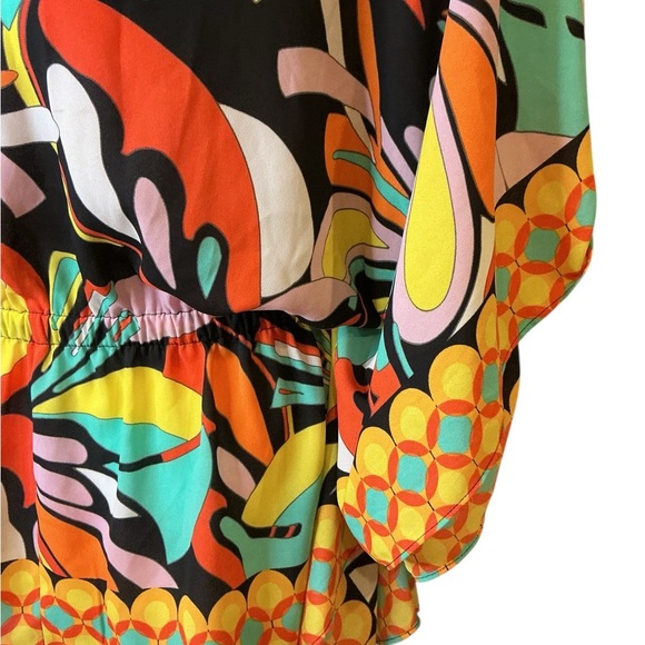 BOLD elements Multicolor Abstract Women's Blouse Boho Kimono style size M - Picture 10 of 10